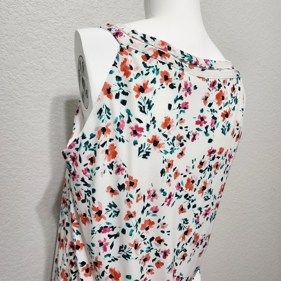NWT Calvin Klein White Floral Tank Top Size S - Picture 9 of 12